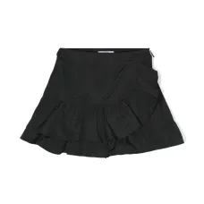 Юбка с вышитым логотипом и оборками