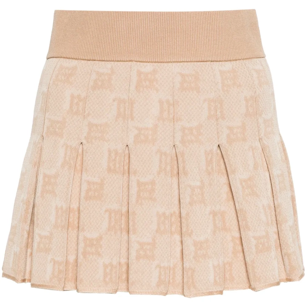 Жаккардовая мини-юбка с монограммой