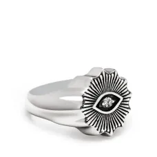 Кольцо Evil Eye с кристаллами