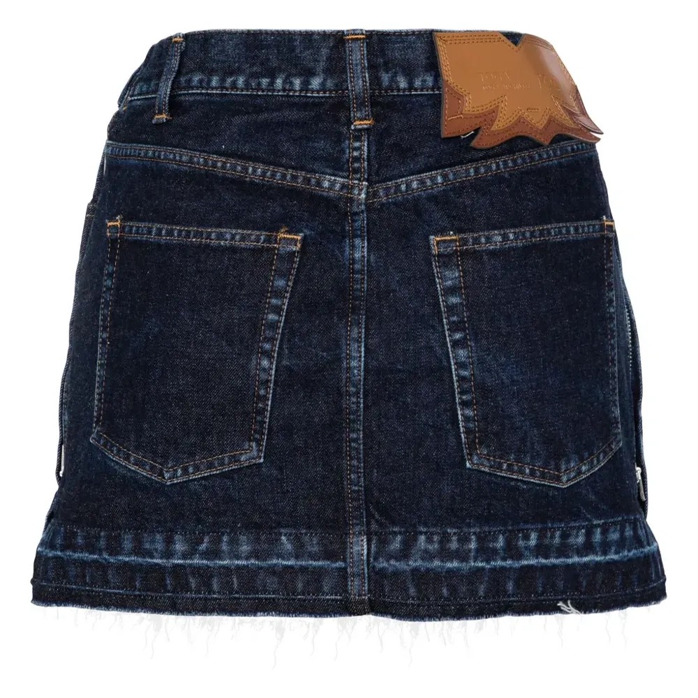 Джинсовая юбка мини