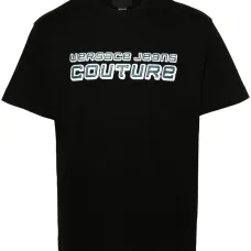 Футболка с логотипом и стразами