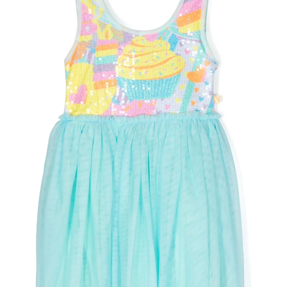 Платье из тюля с пайетками