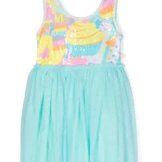 Платье из тюля с пайетками