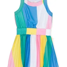 Полосатое платье в стиле колор-блок