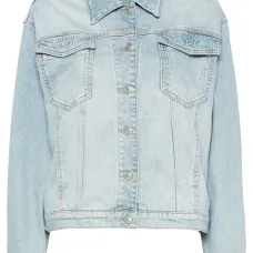 Джинсовая куртка с логотипом Джинсовая куртка с логотипом