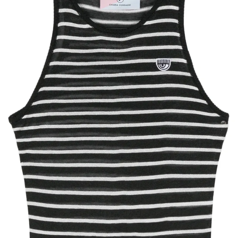 Полосатый топ с нашивкой Eyelike