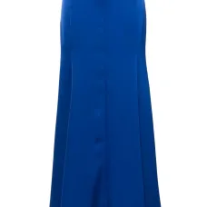 Расклешенная атласная юбка макси