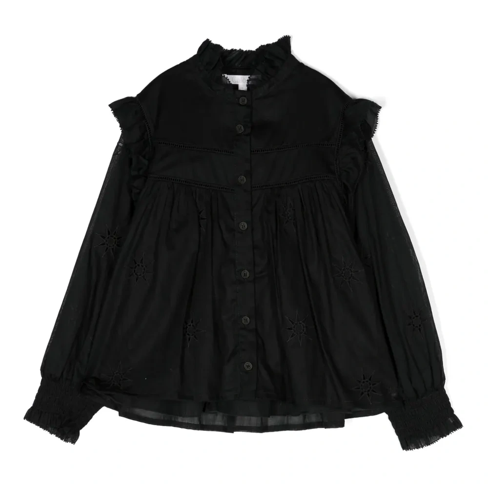 Рубашка с английской вышивкой