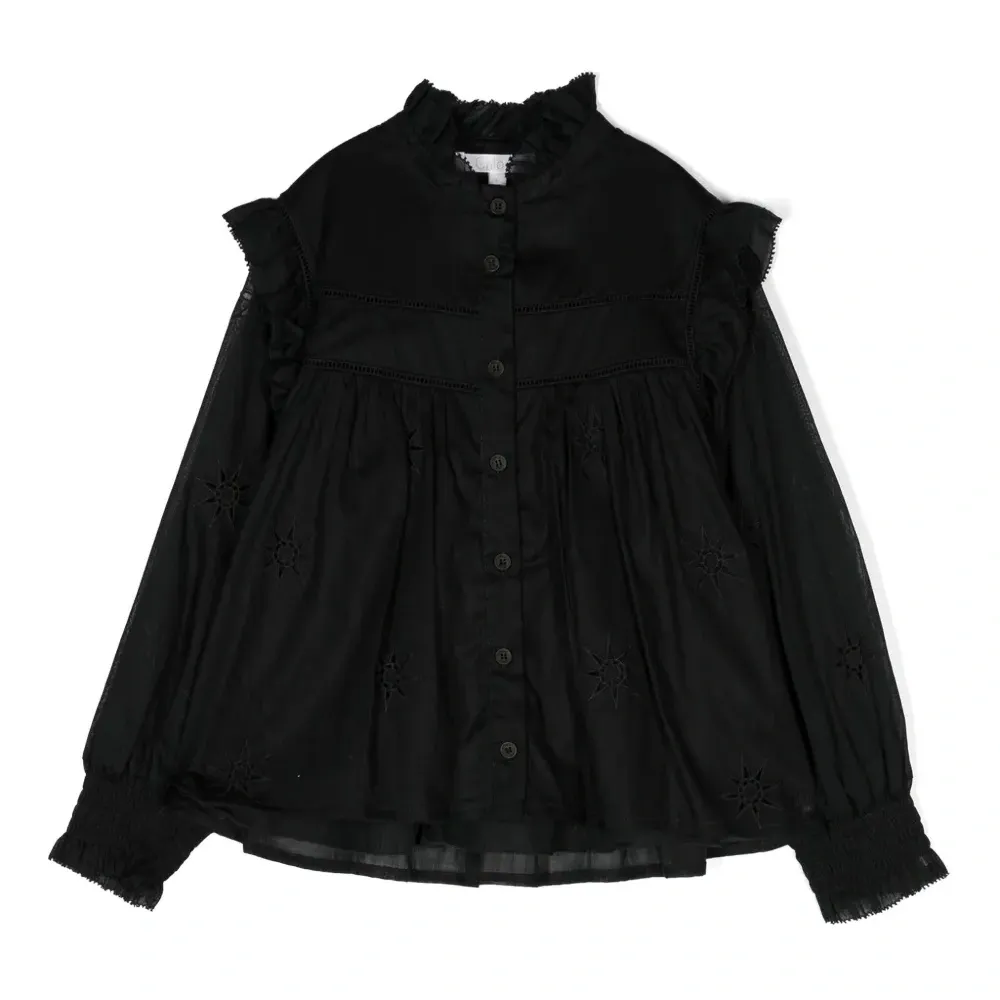 Рубашка с английской вышивкой