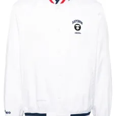 Бомбер с отделкой в полоску