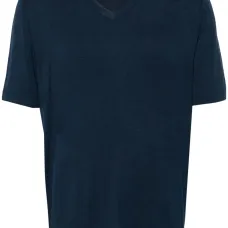 Меланжевая футболка с V-образным вырезом Меланжевая футболка с V-образным вырезом