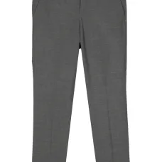 Шерстяные брюки строгого кроя со складками