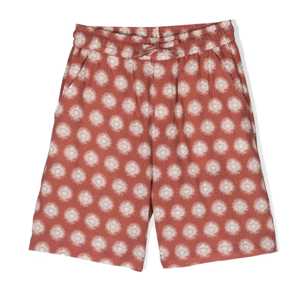 Прямые шорты с графичным принтом