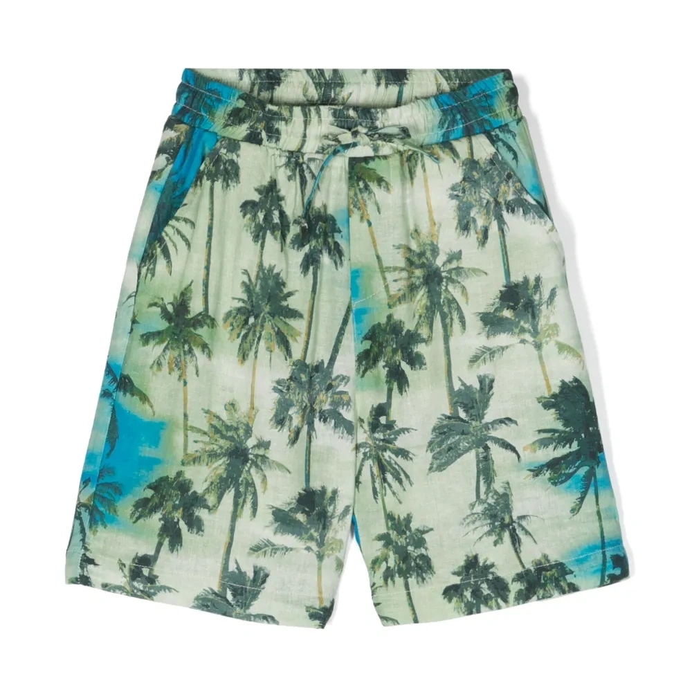 Прямые шорты с принтом