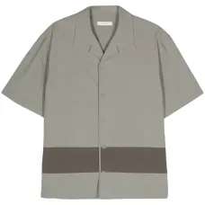 Поплиновая рубашка с отделкой в полоску