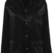 Рубашка с жаккардовым логотипом Рубашка с жаккардовым логотипом