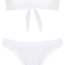 Фактурный купальник-бандо