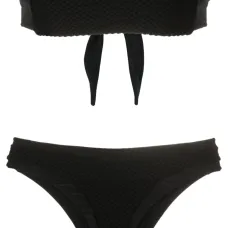 Фактурный купальник-бандо