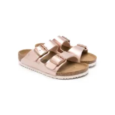 Шлепанцы Arizona с эффектом металлик