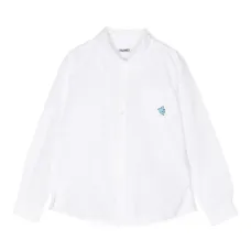 Рубашка из органического хлопка с вышитым логотипом Рубашка из органического хлопка с вышитым логотипом