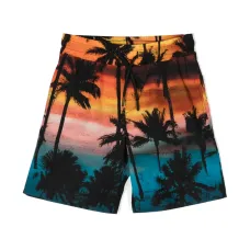 Шорты с кулиской и принтом