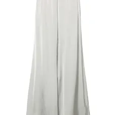 Атласные брюки широкого кроя