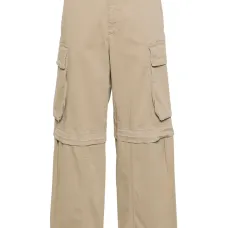 Брюки карго с узором в елочку