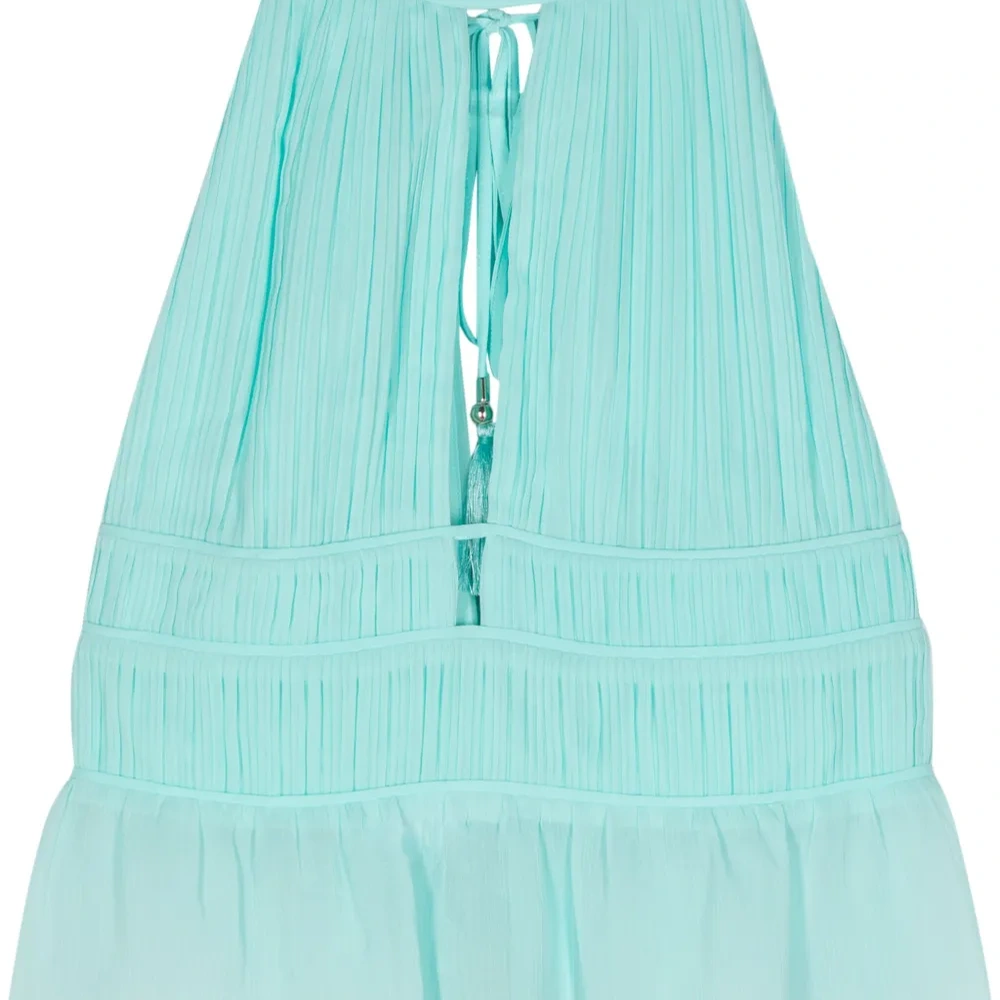 Плиссированный топ без рукавов