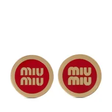 Серьги-гвоздики с логотипом