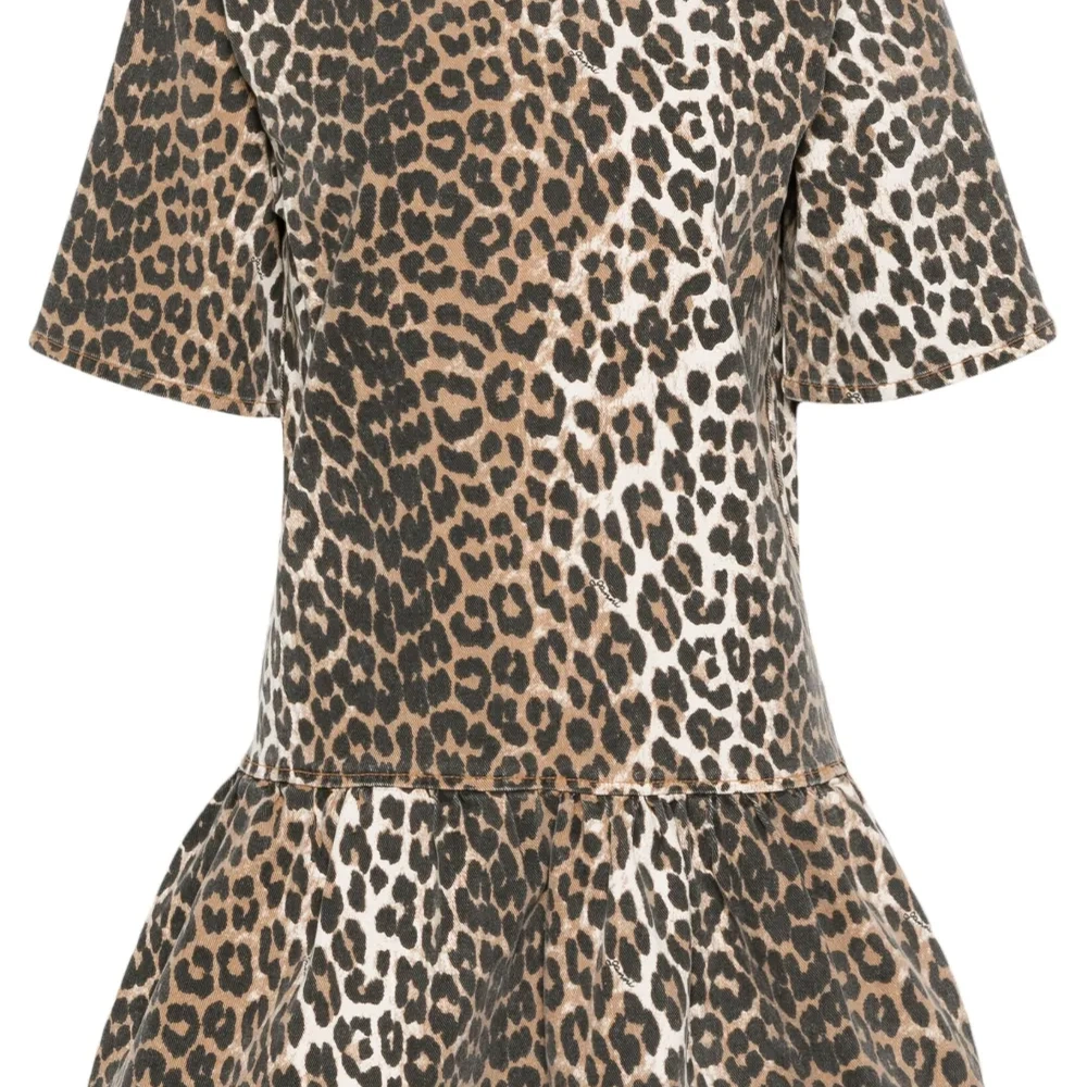 Джинсовое платье мини с принтом Джинсовое платье мини с принтом