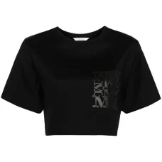 Укороченная футболка с логотипом