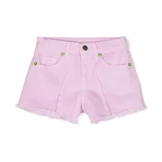 Джинсовые шорты со складками