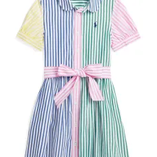 Платье-рубашка в полоску