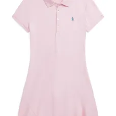 Платье с воротником поло