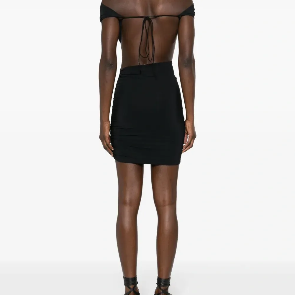 Платье мини Ester с воротником-хомутом