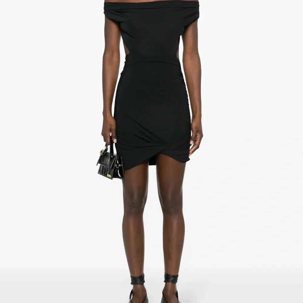 Платье мини Ester с воротником-хомутом