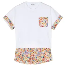Комплект из шортов и топа с цветочным принтом Комплект из шортов и топа с цветочным принтом