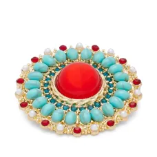 Декорированная брошь