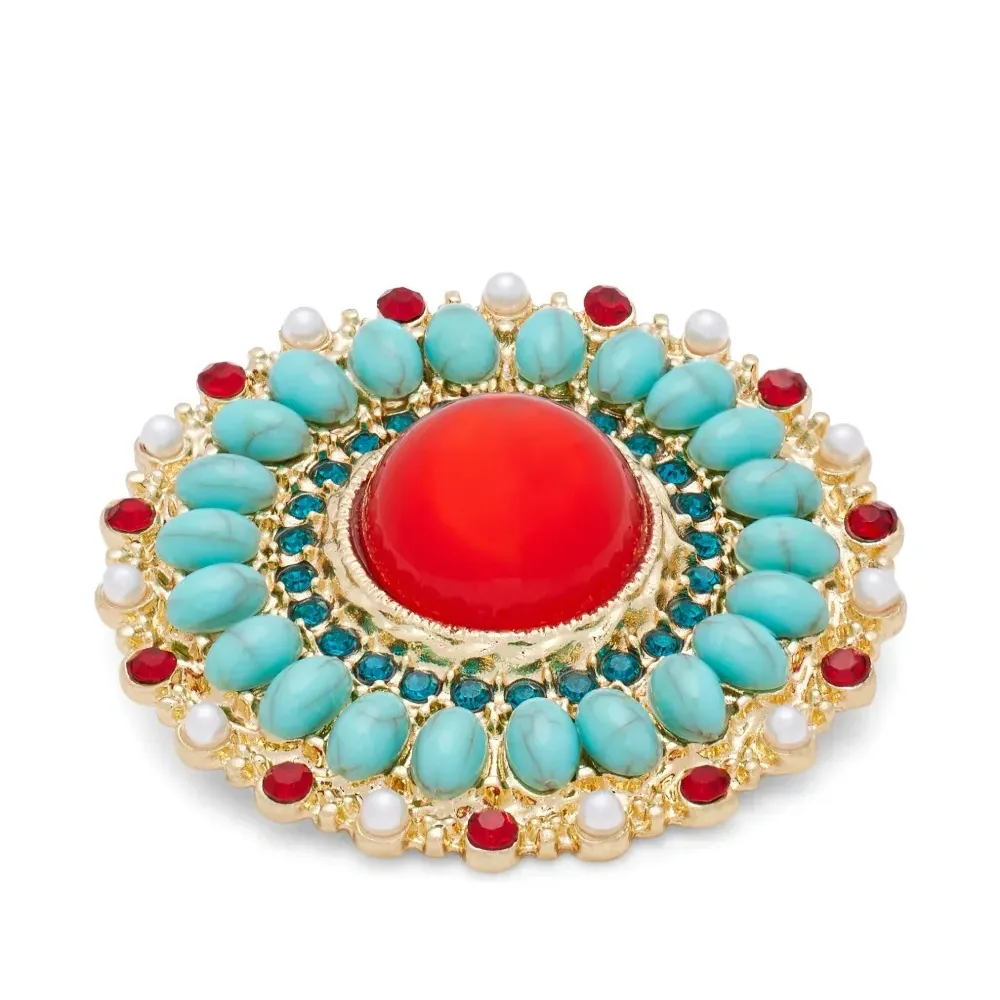 Декорированная брошь