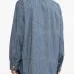 Джинсовая рубашка с контрастной строчкой