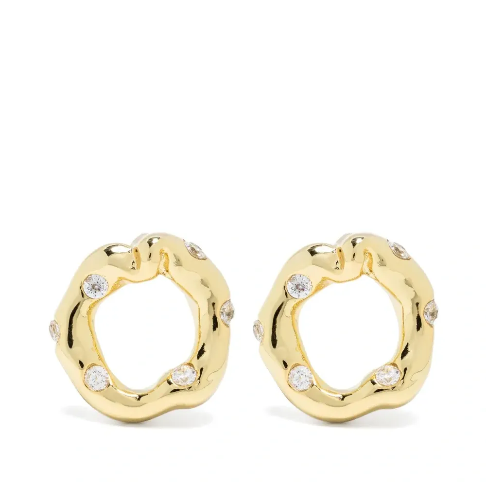 Серьги Irregular Circle с кристаллами Серьги Irregular Circle с кристаллами