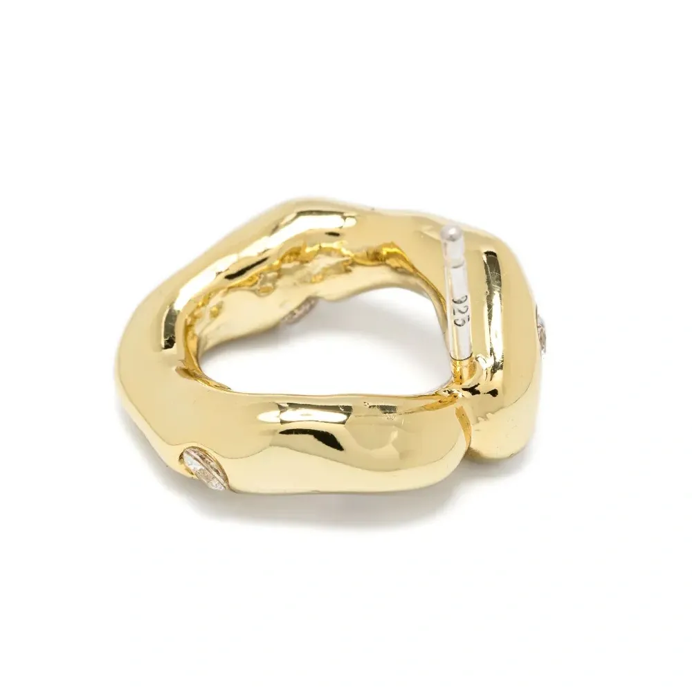 Серьги Irregular Circle с кристаллами Серьги Irregular Circle с кристаллами