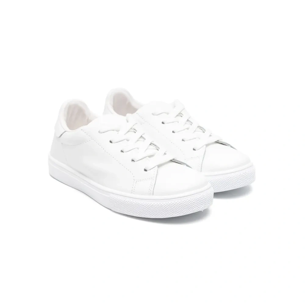 Кроссовки из искусственной кожи на шнуровке