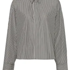 Укороченная рубашка в полоску