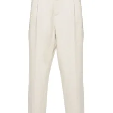 Льняные зауженные брюки Eqatos