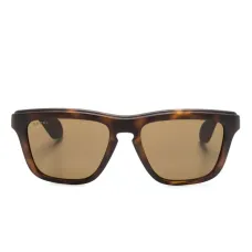 Солнцезащитные очки в прямоугольной оправе с логотипом