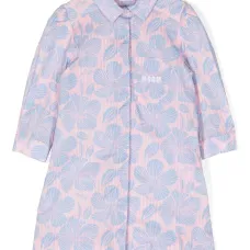 Платье-рубашка с цветочным принтом