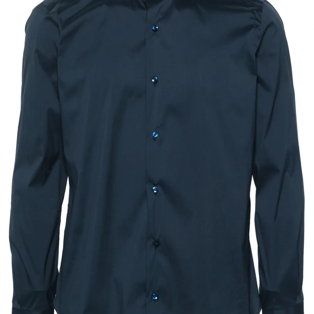 Поплиновая рубашка с классическим воротником