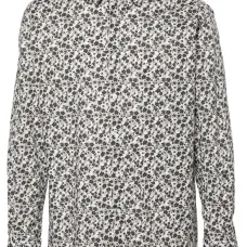 Поплиновая рубашка с цветочным принтом