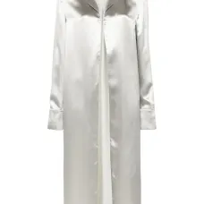 Длинная атласная рубашка